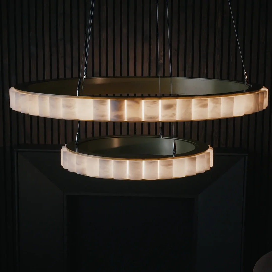 Elegant Avalon Alabaster Chandelier product image