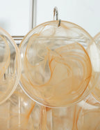Elegant Gold Murano Disc Chandelier product image