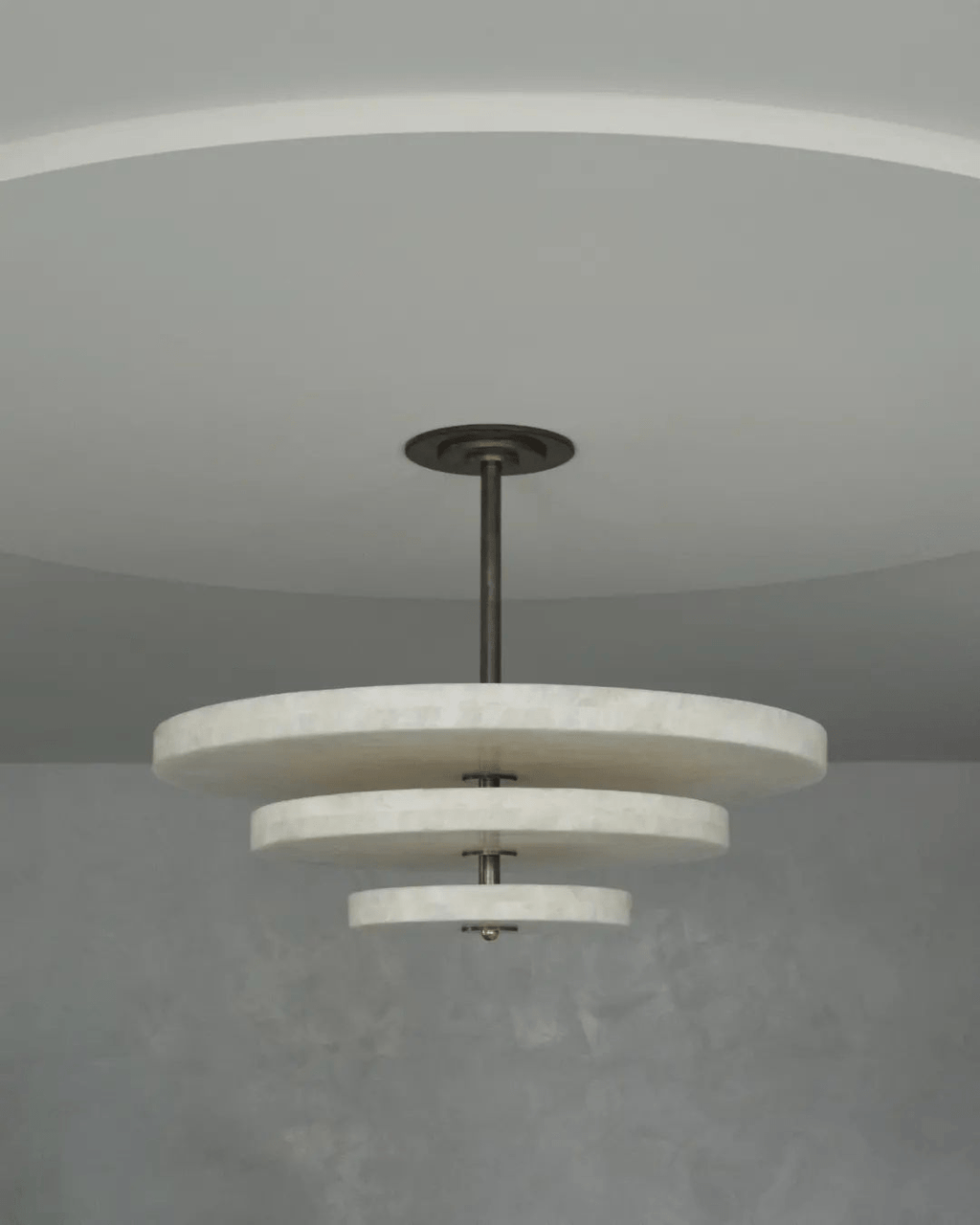 Elegant Ice Queen Alabaster Chandelier material and finish detail