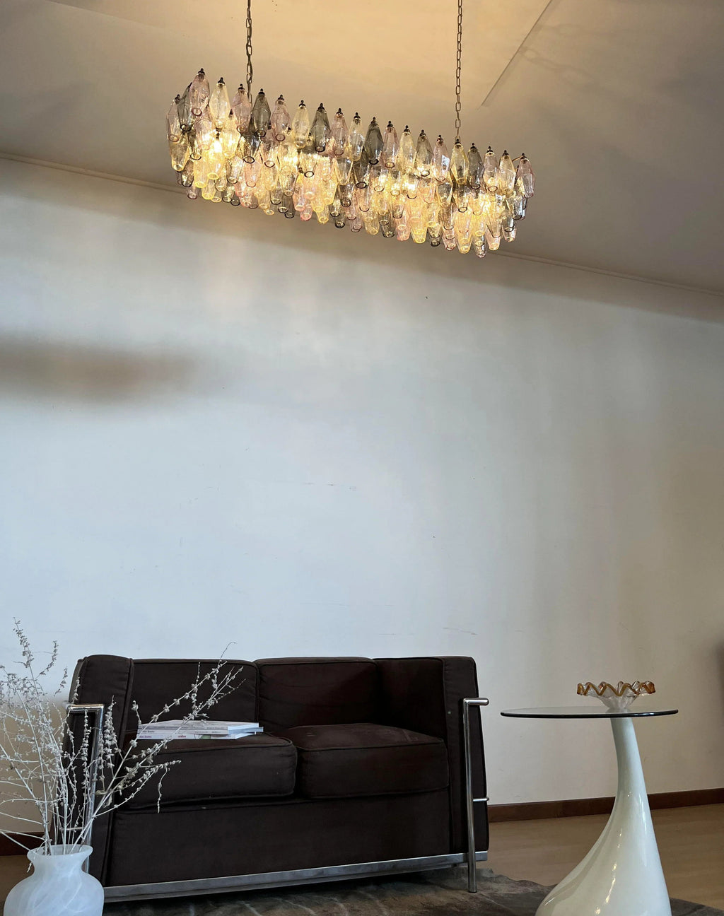 Elegant Multicolored Murano Poliedri Chandelier product image