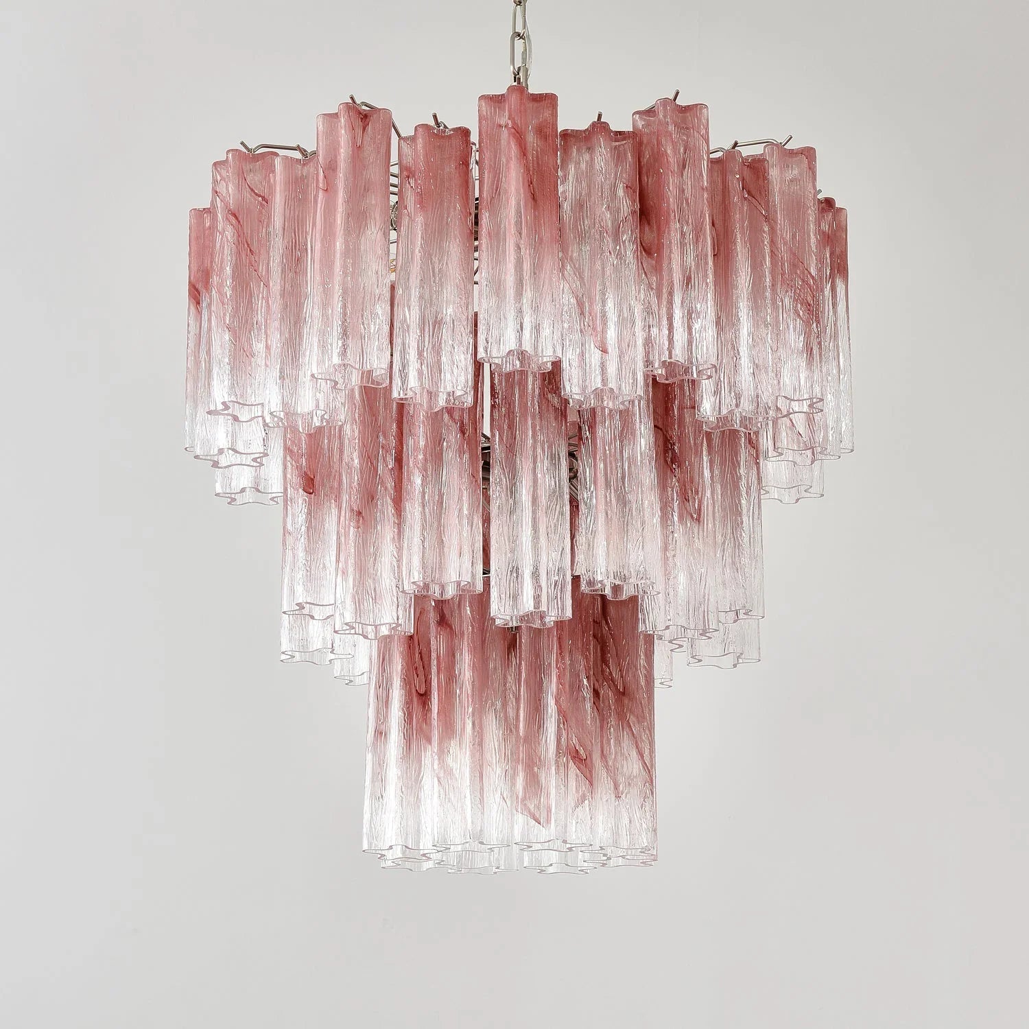 Elegant Murano Pink Rose Chandelier product image