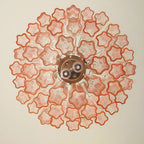 Elegant Pink Murano Glass Tube Chandelier product image