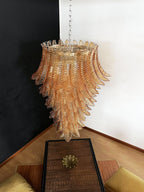 Elegant Rosalind Murano Felci Amber Chandelier product image