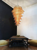 Elegant Rosalind Murano Felci Amber Chandelier product image