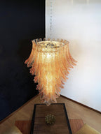 Elegant Rosalind Murano Felci Amber Chandelier product image