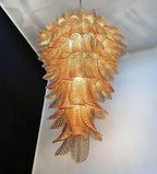Elegant Rosalind Murano Felci Amber Chandelier product image