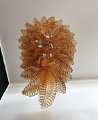 Elegant Rosalind Murano Felci Amber Chandelier product image