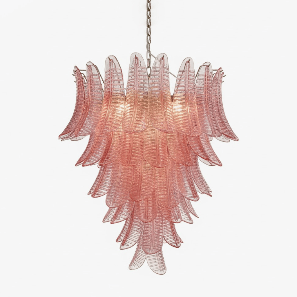 Elegant Rosalind Murano Felci Chandelier by Bling Lighting Studio