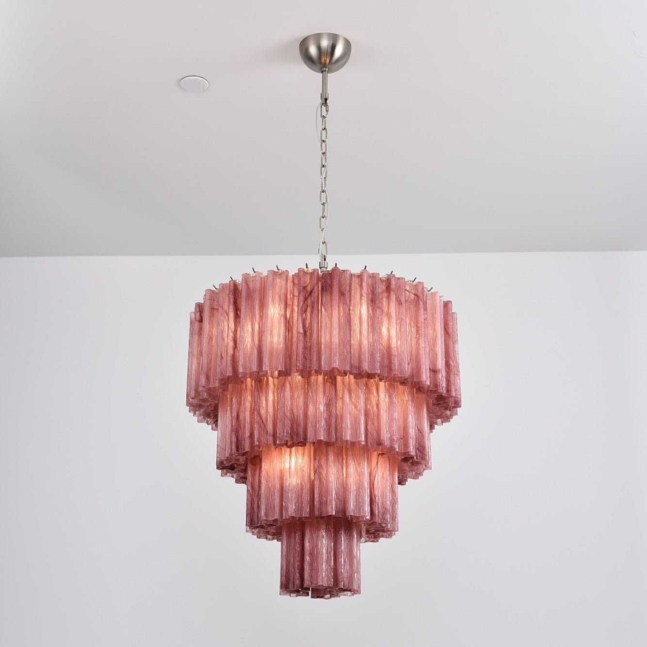 Elegant Serava Cascade Murano Tube Chandelier product image