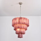 Elegant Serava Cascade Murano Tube Chandelier product image