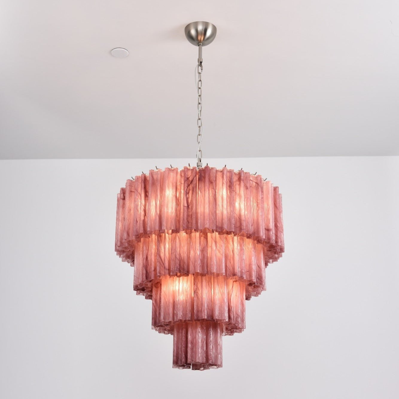 Elegant Serava Cascade Murano Tube Chandelier product image