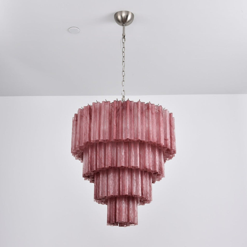 Elegant Serava Cascade Murano Tube Chandelier product image