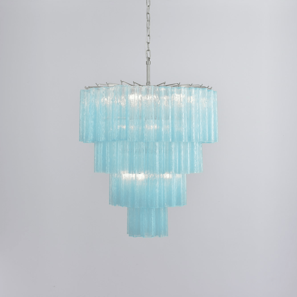 Elegant Serava Cascade Murano Tube Chandelier product image