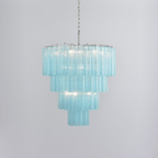 Elegant Serava Cascade Murano Tube Chandelier product image
