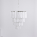 Elegant Serava Cascade Murano Tube Chandelier product image