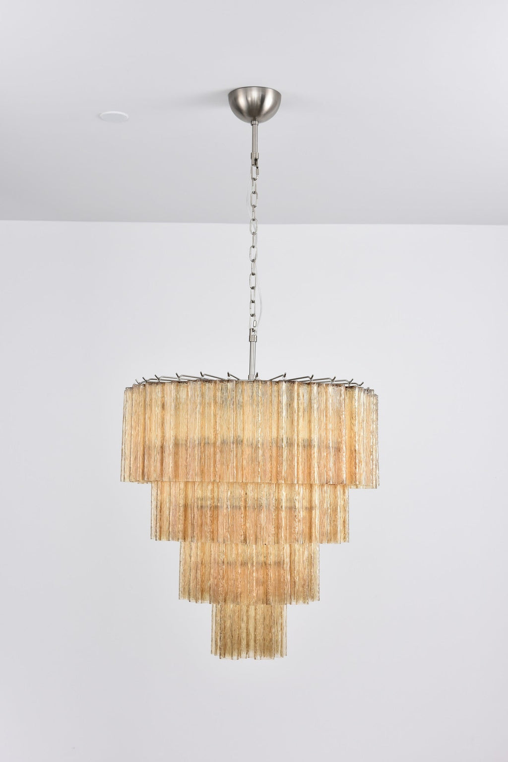 Elegant Serava Cascade Murano Tube Chandelier product image