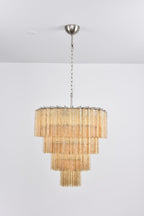 Elegant Serava Cascade Murano Tube Chandelier product image