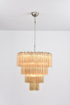 Elegant Serava Cascade Murano Tube Chandelier product image