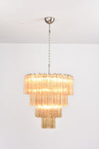 Elegant Serava Cascade Murano Tube Chandelier product image