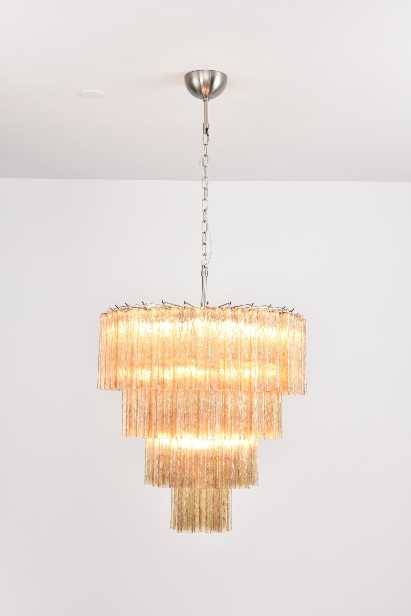 Elegant Serava Cascade Murano Tube Chandelier product image