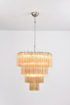 Elegant Serava Cascade Murano Tube Chandelier product image