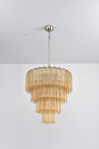 Elegant Serava Cascade Murano Tube Chandelier product image