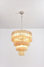 Elegant Serava Cascade Murano Tube Chandelier product image