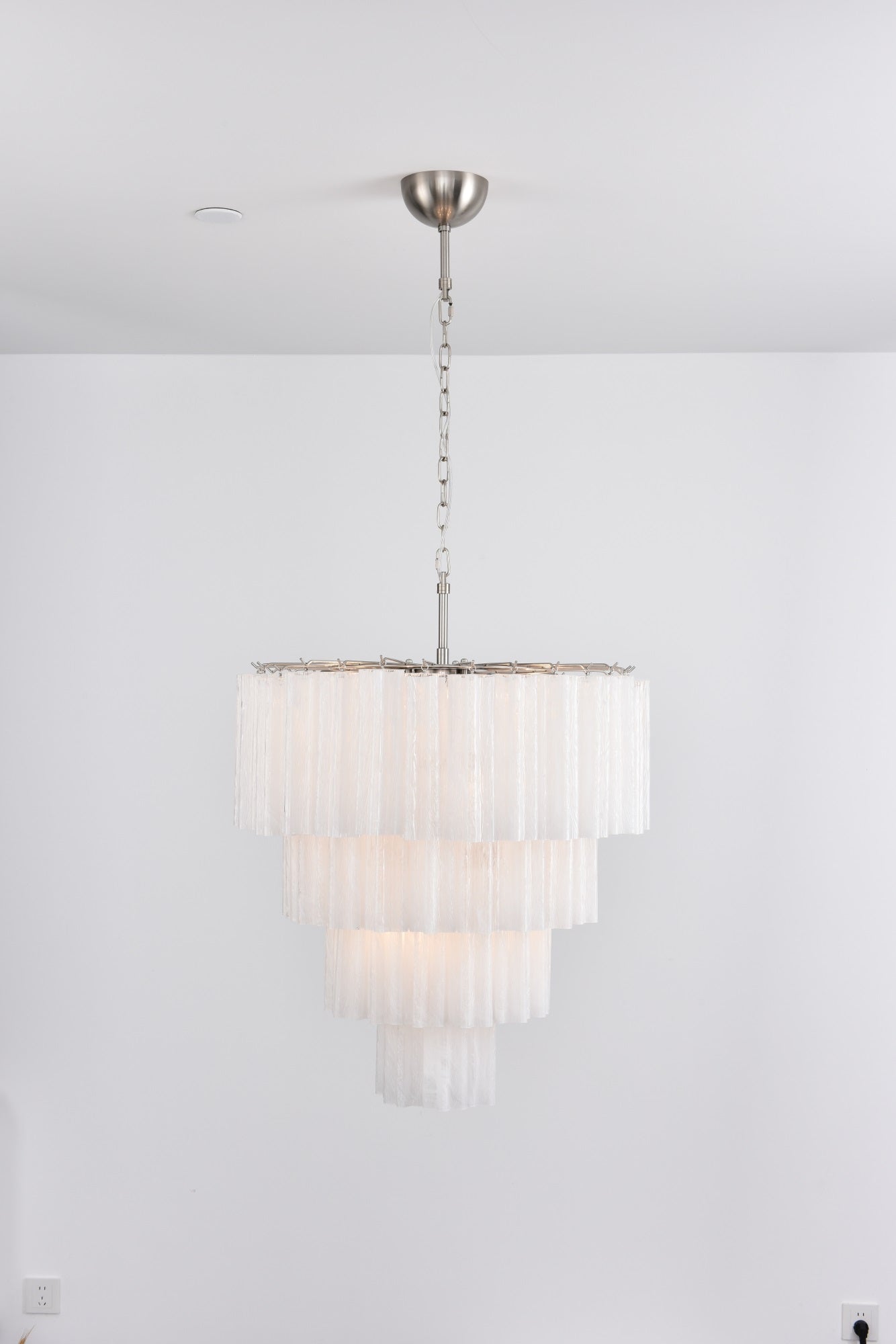 Elegant Serava Cascade Murano Tube Chandelier product image