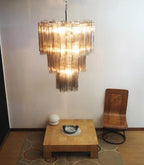 Elegant Smoke Murano Glass Tube Chandelier additional product view