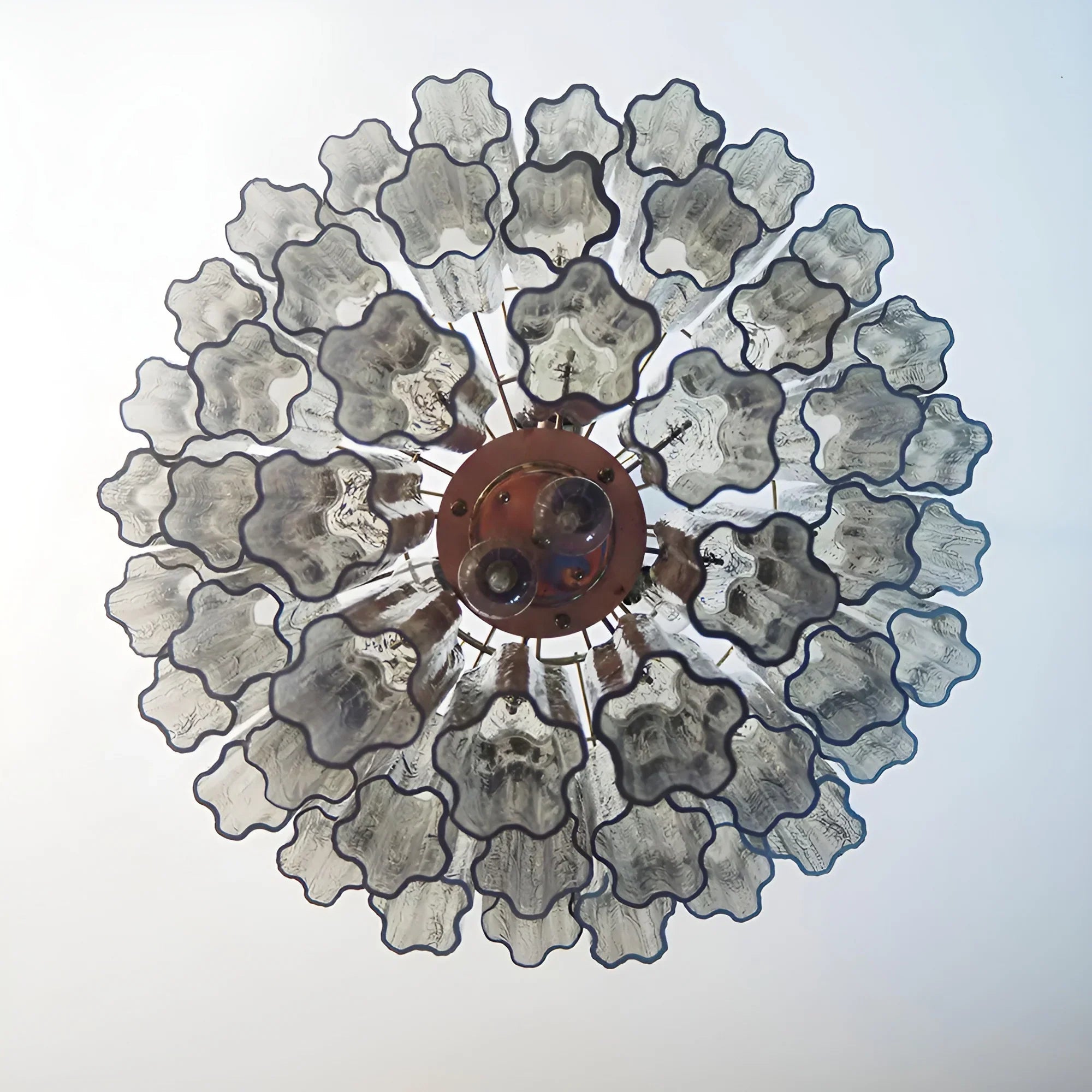Elegant Smoke Murano Glass Tube Chandelier product image