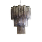 Elegant Smoke Murano Glass Tube Chandelier product image