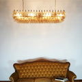 Elegant Smoked Murano Poliedri Chandelier detail view