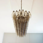 Elegant Smoked Murano Poliedri Chandelier product image