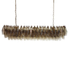 Elegant Smoked Murano Poliedri Chandelier product image