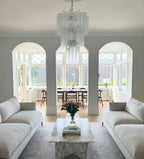 Elegant Transparent Murano Glass Tube Chandelier additional product view