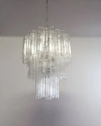 Elegant Transparent Murano Glass Tube Chandelier product image