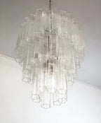 Elegant Transparent Murano Glass Tube Chandelier product image