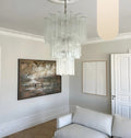 Elegant Transparent Murano Glass Tube Chandelier product image