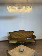 Elegant Transparent Murano Poliedri Chandelier product image