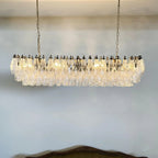 Elegant Transparent Murano Poliedri Chandelier product image