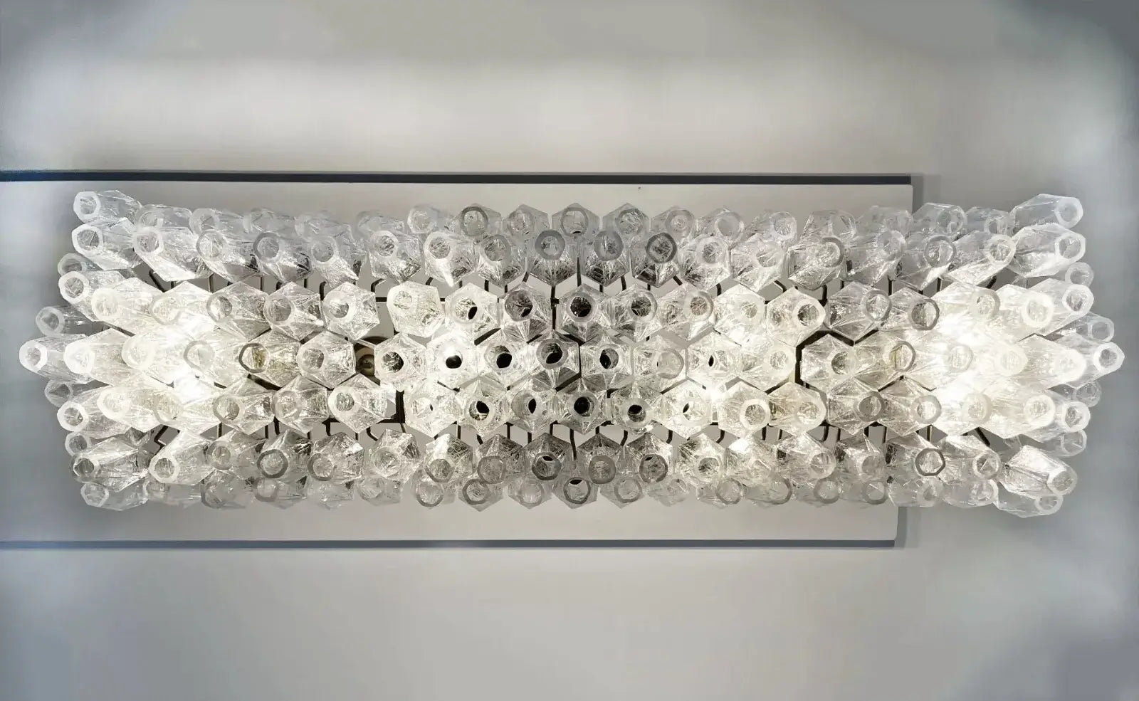 Elegant Transparent Murano Poliedri Chandelier product image