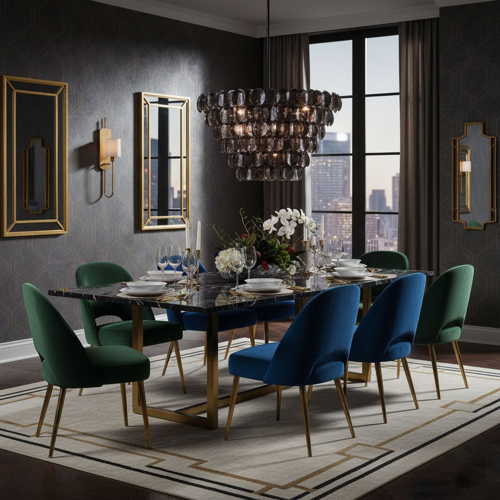 Elegant Uroko Large Chandelier material and finish detail