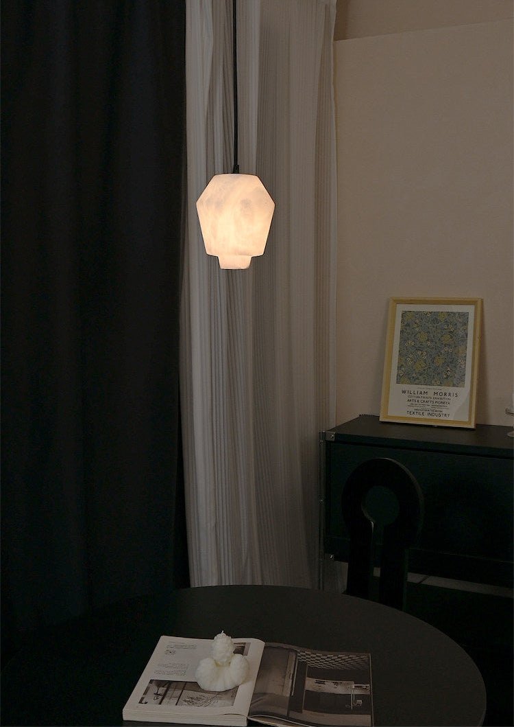 Elvian Alabaster Pendant Light by Bling Lighting Studio