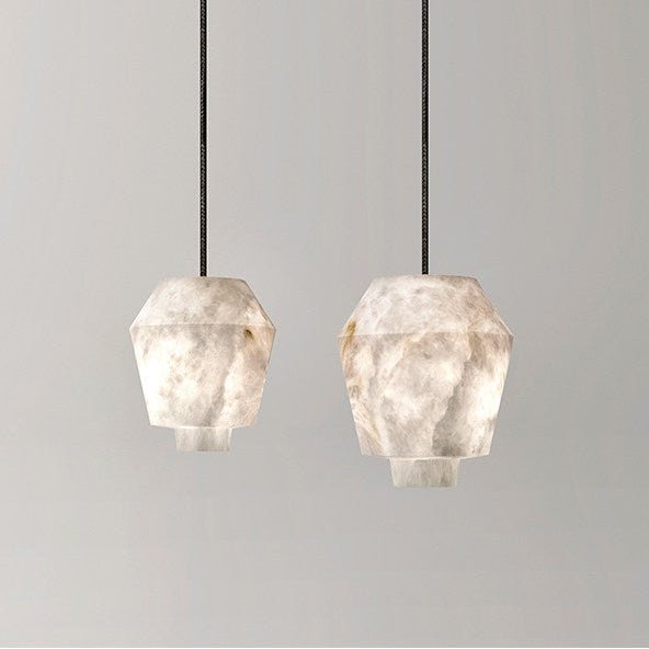 Elvian Alabaster Pendant Light by Bling Lighting Studio
