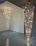 Elvira: Extra Large Chandeliers For High Ceilings - Large Modern Chandeliers For High Ceilings - Long Drop Chandelier