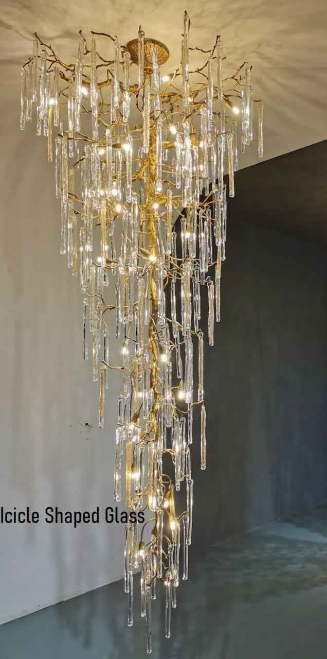 Elvira: Extra Large Chandeliers For High Ceilings - Large Modern Chandeliers For High Ceilings - Long Drop Chandelier