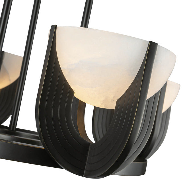 Empyrea Alabaster Chandelier by Bling Lighting Studio