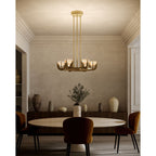 Empyrea Alabaster Chandelier by Bling Lighting Studio