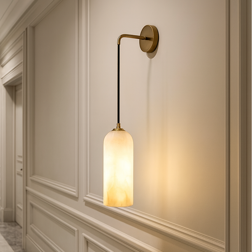 Mirasol Alabaster Wall Sconce