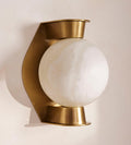 Enzo Alabaster Large Wall Light 10"H by Bling Lighting Studio